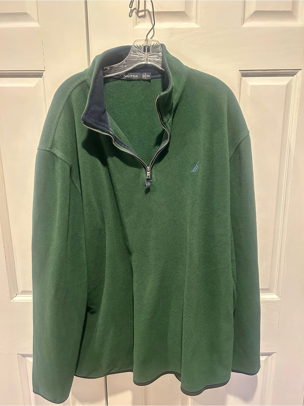 Nautica Men’s Dark Green Half-Zip Fleece Pullover